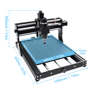 最新升级500瓦主轴路由器CNC4030Pro数控机床数控路由器数控铣床木质铝支架4轴