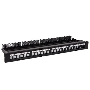 1U 19 ''Rede UTP Cat6 24 Porta Em Branco Networking Tooless <span class=keywords><strong>Patch</strong></span> <span class=keywords><strong>Panel</strong></span>