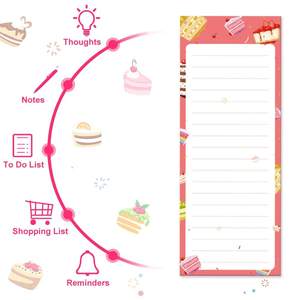 Personalizzare per fare la lista del blocco note lista della spesa per l'ufficio della scuola a casa con i taccuini del magnete per il Planner del Memo - Product Image 3