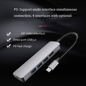 Jumon Portable <strong>USB</strong> <strong>C</strong> Hub 5 in 1 Multiport <strong>Adapter</strong> with 4KHD <strong>Output</strong> and Thunderbolt Charger for Laptop <strong>USB</strong> 3.0 Ports in Stock! - Product Image 5