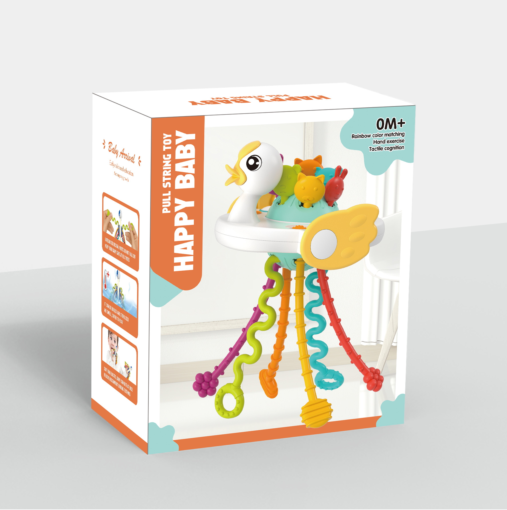 Juego de caja de lotería con pato blanco dibujado, modelo 668-20.