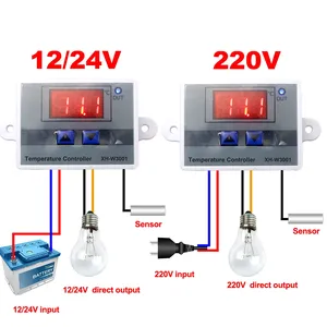 Xh-W3001 10A 12V 24V 220VAC цифровой светодиодный регулятор температуры для инкубатора охлаждающий нагревательный переключатель Термостат Ntc датчик - Product Image 6