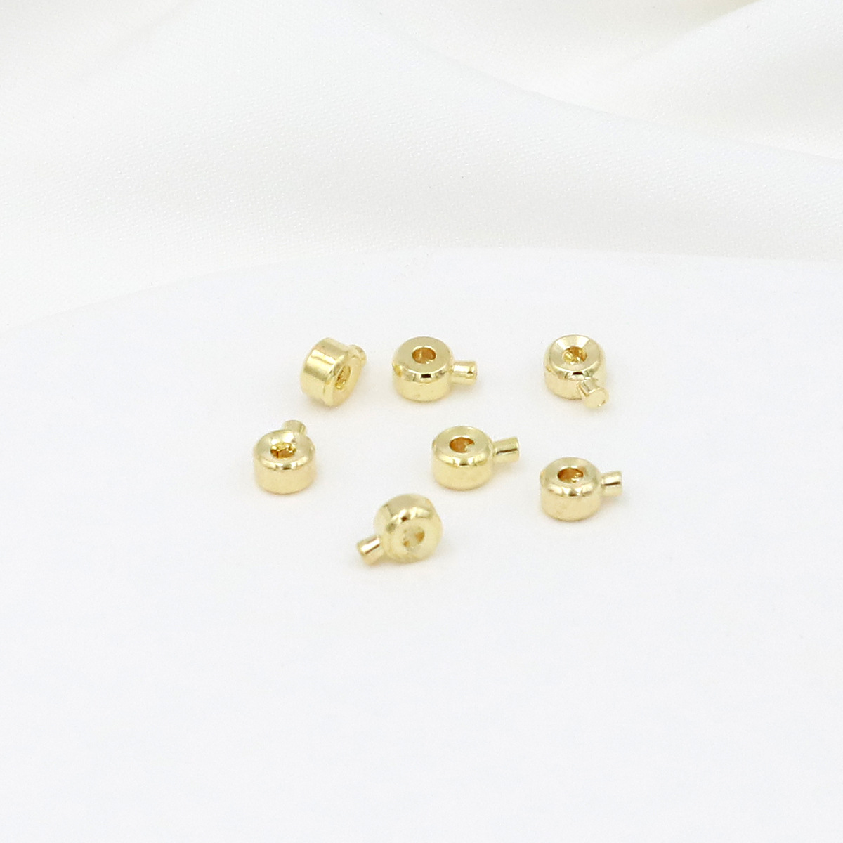 14K genuine gold flat positioning buckle