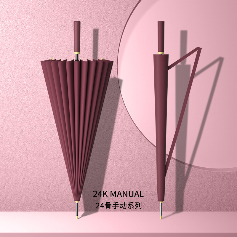 Manual 24-Bone Wine Red