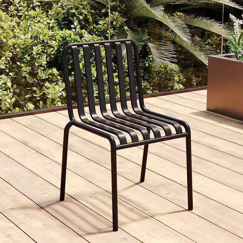 Black chair without armrests