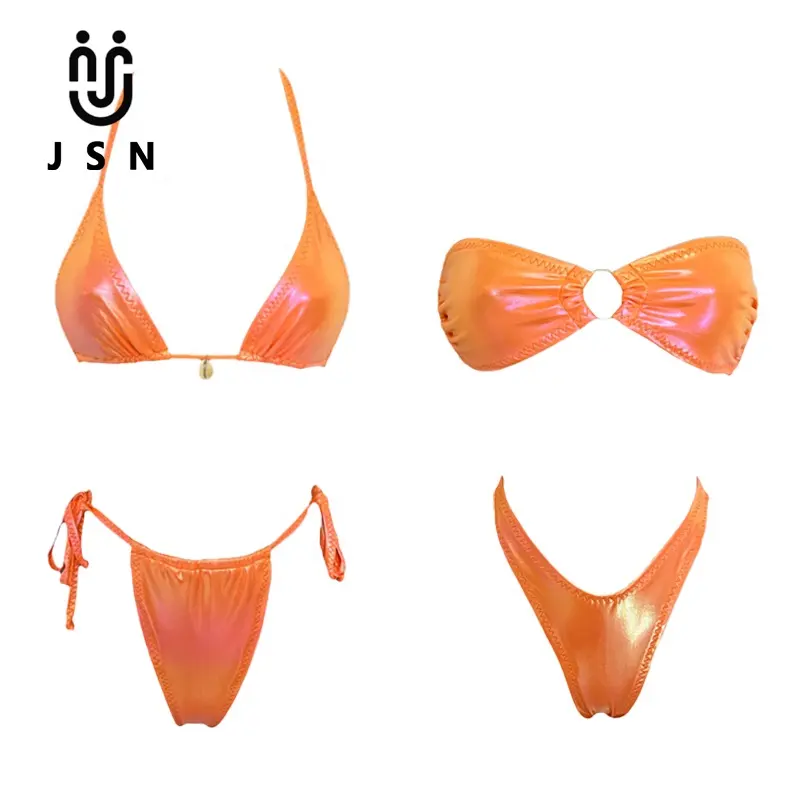 JSN fábrica de trajes de baño clásico traje de baño de las mujeres Bikini con bajo MOQ personalizado impreso traje de baño para niña