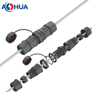 Conexión de red de ordenador recto tipo L montaje en Panel en línea conector RJ45 impermeable para Cable Ethernet Cat5 Cat6