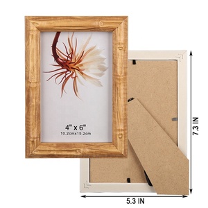 EAGLEGIFTS toptan renkli PVC 4x6 5x7 6x8 inç aile duvar dekoratif fotoğraf çerçevesi plastik fotoğraf çerçevesi cam resim çerçevesi - Product Image 6