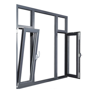 หน้าต่างบานเลื่อนสองชั้นเคลือบพีวีซีกันน้ำใช้ในอาคารโปรไฟล์พลาสติก - Product Image 5