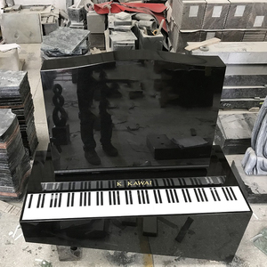 Наружное украшение кладбища фортепьяно в форме индийского черного гранита, уникальный дизайн надгробий в Новой Зеландии - Product Image 4