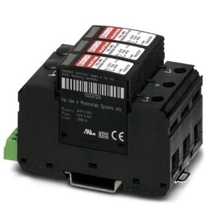 フェニックスクラス2サージプロテクターVAL-MS 1500dc-PV/2v-1033708 PLCプログラミングおよび産業用制御 - Product Image 1