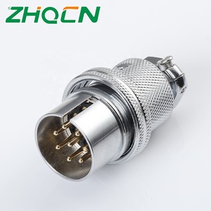 ปลั๊กและซ็อกเก็ตการบิน GX/DF25 M25-4/5/6/core ขั้วต่อไฟฟ้าหน้าแปลนแบบวงกลมย้อนกลับ 7 พิน - Product Image 2