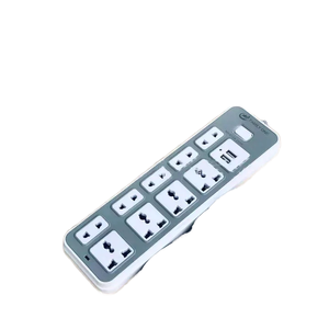 Enchufe de mesa estándar universal de 9 salidas, 2 puertos USB, enchufe de extensión múltiple, cables de extensión múltiples, tipo de enchufe de EE. UU. Para el hogar - Product Image 1