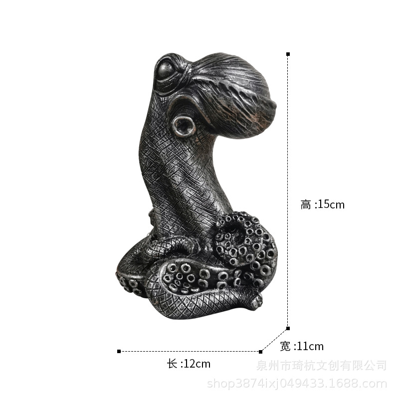 Octopus Flower - Black