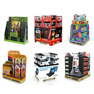 Tùy chỉnh bán lẻ tinh tế bánh quy kẹo thực phẩm <span class=keywords><strong>snack</strong></span> Nut khoai tây chiên tông <span class=keywords><strong>Pallet</strong></span> hiển thị đứng cho siêu thị - Product Image 3