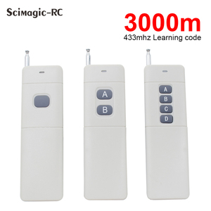 Long Range Industrial <strong>Remote</strong> Control 3000m 433.92Mhz Learning <strong>Code</strong> Transmitter RF <strong>1</strong>/2/4/<strong>6</strong>/12CH <strong>Remote</strong> Control Without Battery - Product Image 5