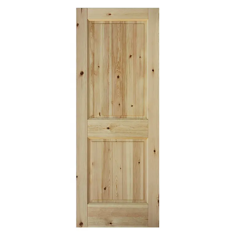 Porte de luxe européenne en bois massif blanc pur, Double porte extérieure sculptée à la main