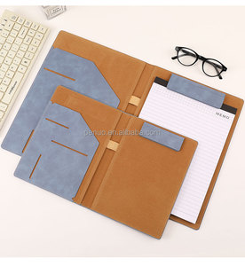 Multifunctional <strong>A4</strong> Leather Document File <strong>Folder</strong> Business Information Signing Talk Single Cortex Meeting Pad Board - Product Image 6
