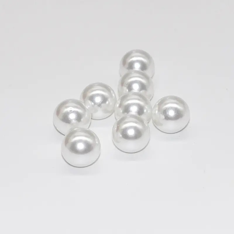 Fournitures de décoration de perles sans trou/acrylique ivoire ABS Imitation perle Art DIY décorations de scrapbooking
