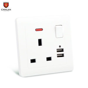 豪华英国/通用标准墙壁开关和插座，带c 2型Usb快速充电240V家用电子产品 - Product Image 5