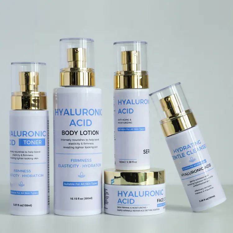 hyaluronic acid skin care products face cream serum moisturizing anti aging cream privated label skin care set