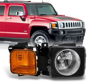OVOVS עדכון שחור דיור קדמי <span class=keywords><strong>Led</strong></span> פנס ערכות עבור האמר H3 | H3T 2005-2008
