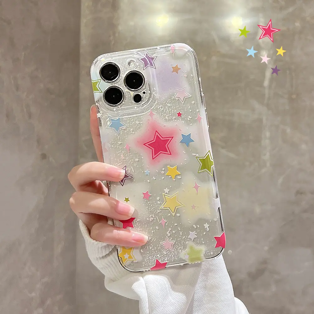 For iphone 15 14 13 12 11promax Cute Candy Star Soft Case iphone 14plus Phone Case Spicy Girl
