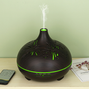 500ml Holzmaserung Duftöle Diffusor, Plug-in Cool Mist Luftbe feuchter mit CE ROSH Zertifikat Diffusor