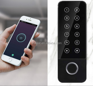 13.56mhz WIFI TUYA APP Smart Door Lock tastiera 13.56mhz RFID IC Card sistema di controllo accessi con impronte digitali biometriche per esterni - Product Image 3
