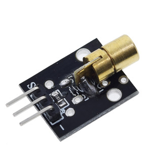 KY-008 3pin 650nm красный лазерный передатчик точечный диод медный модуль головки для arduino DIY Kit - Product Image 5