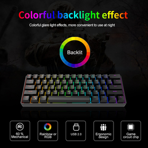 Hot Selling <strong>Keyboard</strong> White Win <strong>Key</strong> Lock <strong>Function</strong> Typewriting Gaming Red Backlit Usb Mini <strong>Keyboard</strong> - Product Image 3