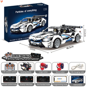 Oferta de nuevos usuarios 1:10, modelo de coche educativo, juego de bloques de construcción de programación STEAM (2110 uds), control remoto y aplicación, coche de carreras - Product Image 6
