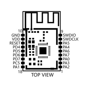14 GPIOs 2,4 GHz Bluetooth Low Energy Modul mit AT Command BLE Modul - Product Image 6