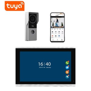 Kit de sistema de videoportero 1080p, videoportero AHD con monitor de 7 pulgadas y 10 pulgadas, pantalla táctil, tarjeta IC, desbloqueo de aplicación inteligente Tuya - Product Image 2