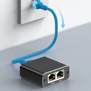 Factory Price <strong>Ethernet</strong> Splitter 1 To 2 High Speed 1000mbps Rj45 <strong>Ethernet</strong> Splitter Adapter Network Extension Connector Adapter Pc - Product Image 2
