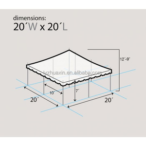 Cheap 20'*20' Steel Pole <strong>Tent</strong> in Stock to Be Handled - Product Image 6