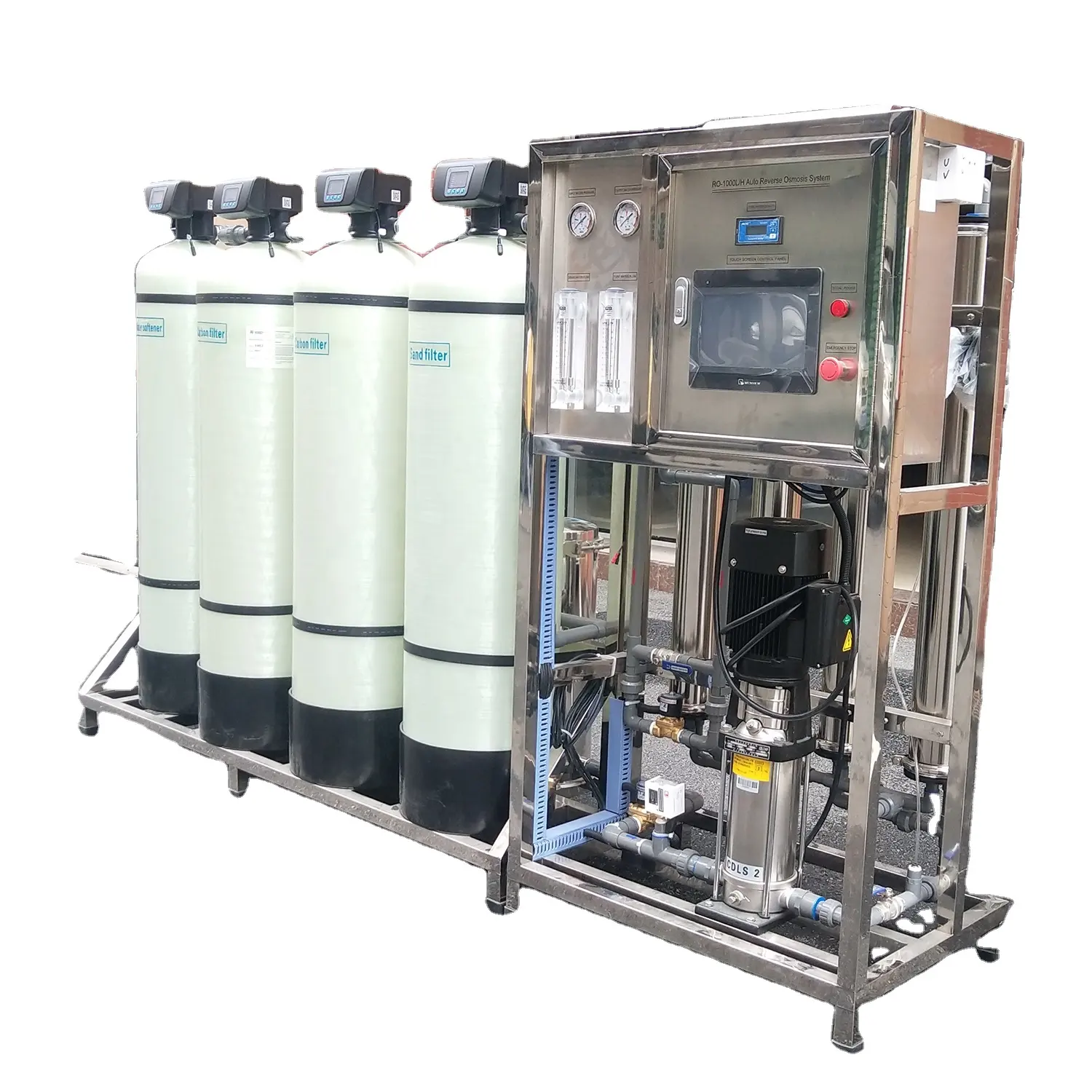 Ro máquina eletrolítica do tratamento da água, 500l 1000l osmosis casa reverso sistema de purificação da água