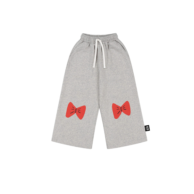 Pantalon de survêtement gris à jambes larges Lmh