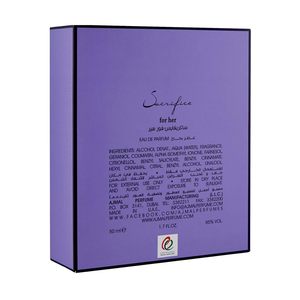 彼女のEDP50MLLadiesの永続的な香水のための爆発AjmalSacrifice - Product Image 4