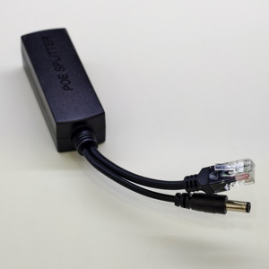Adaptador de escritorio Splitter DC 48V Entrada 12V 1.2A Salida WiFi Adaptador Ethernet PoE Splitter para cámara IP - Product Image 3