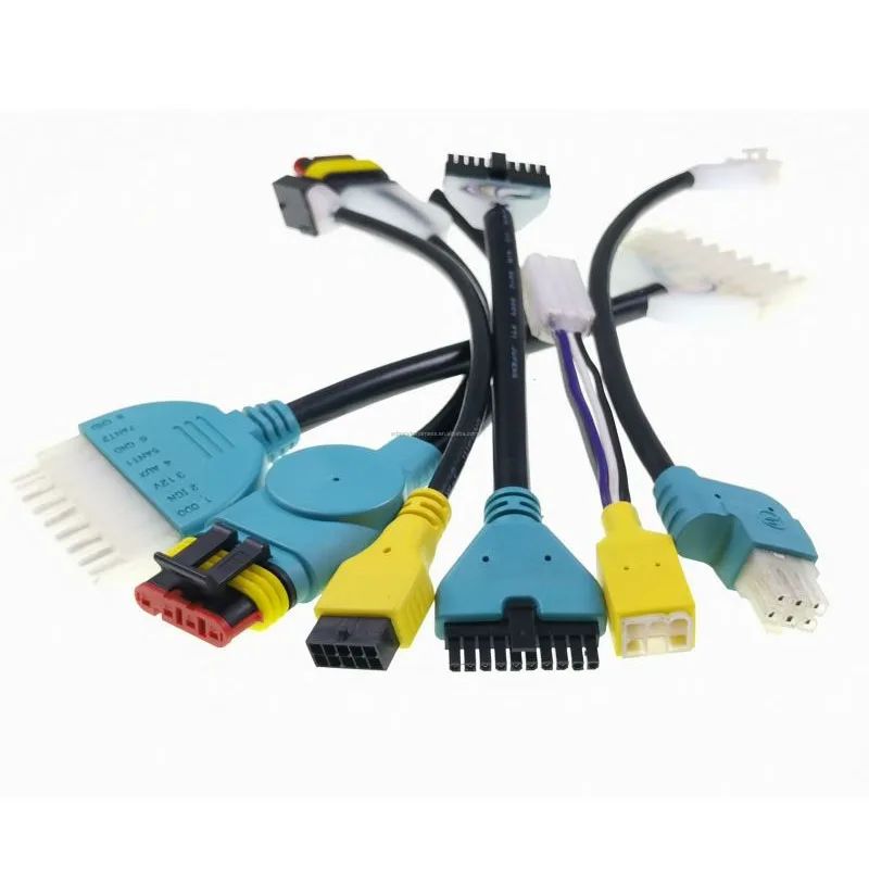 AMP/TE/MOLEX/JST Connector Overmolded Cable Assemblies Custom Wire Harness Cable Assembly Automobile IATF16949 OEM