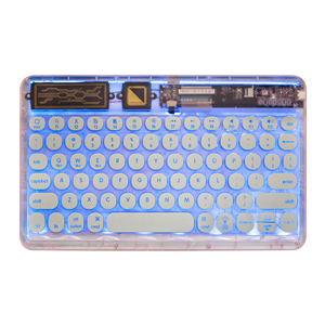 Multimedia recargable Usb C Rgb retroiluminado perfil bajo para teclado inalámbrico Bluetooth para computadora - Product Image 4