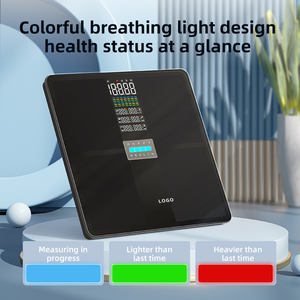 220KG büyük LED renkli ekran dijital bluetooth vücut tartı akıllı banyo tartısı bluetooth vücut yağ ölçer - Product Image 4