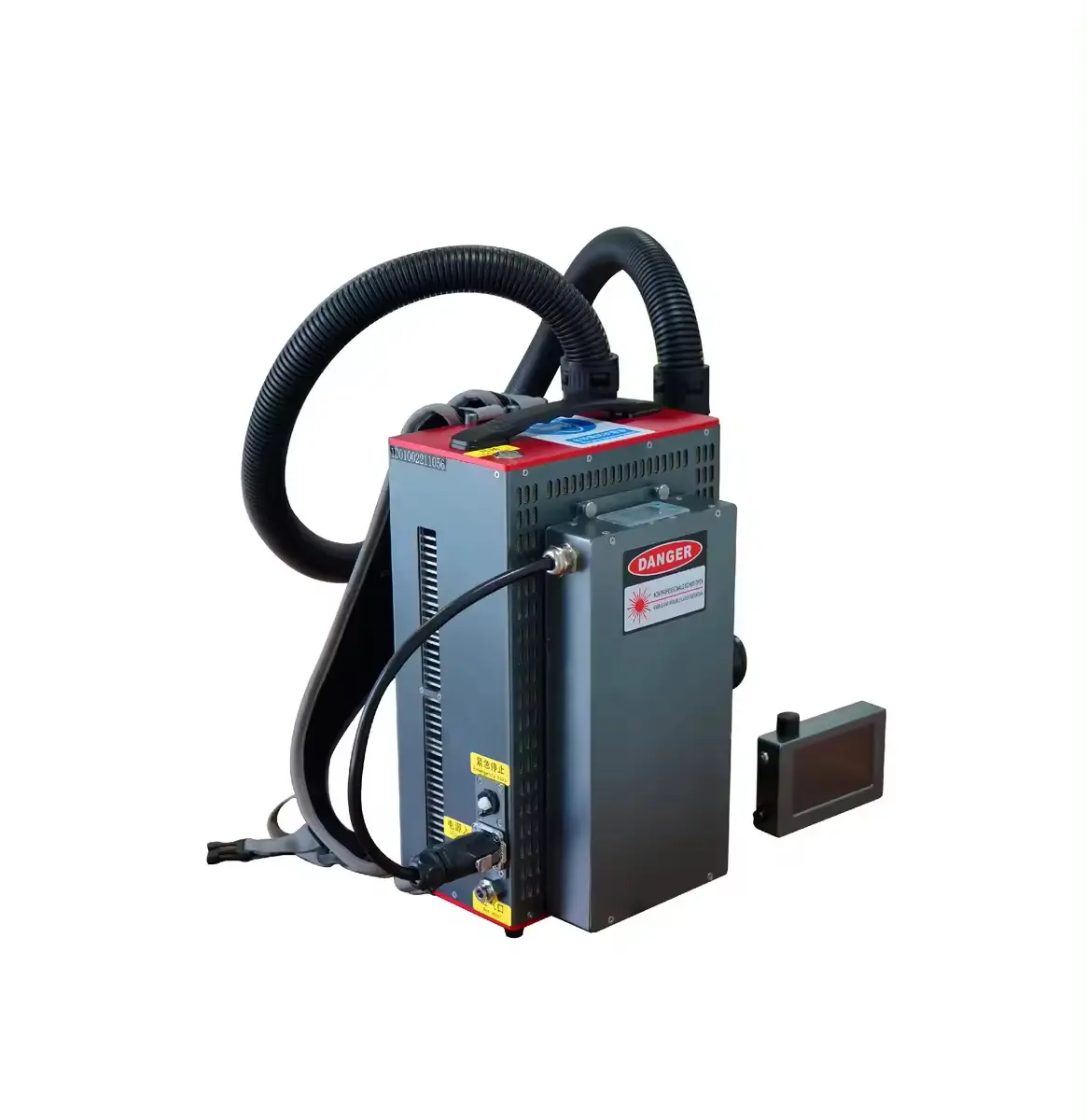 100W macchina per la pulizia laser a impulsi backpeck laser pulitore batteria lente protettiva per la rimozione della polvere di olio vernice ruggine