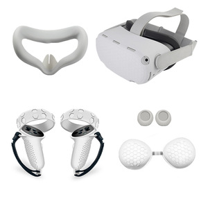 Gaming Accessories for Oculus <strong>Quest</strong> 2 Silicone Touch Controller Grip/Face/Headset Shell/lens Cover Silicone Protective case - Product Image 3