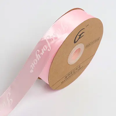 2.5cm printed English alphabet ribbon polyester ribbon bouqu