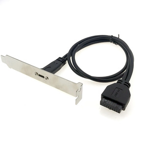 USB <strong>Type</strong> <strong>C</strong> Back Panel Expansion Bracket 20pin Motherboard <strong>Header</strong> to USB 3.1 Converter Adapter Cable - Product Image 4