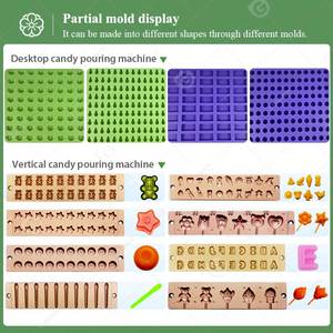 Sirop sirop de Sucre đổ BONBON lolipopes cổ nhỏ thả Kẹo cứng ép máy để làm từ nhà - Product Image 4