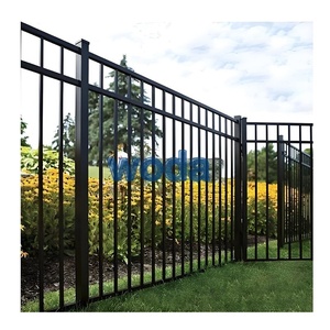 Wholesale Modular <strong>6</strong> Foot Tall <strong>8</strong> Foot Wide Aluminum <strong>Fence</strong> with Spearhead Top and Gates Galvanized Frame Tubular Design