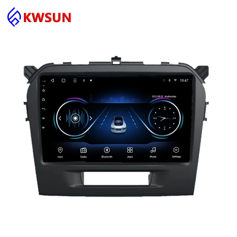 Máy Phát Video Đa Phương Tiện Vô Tuyến Cho Xe Hơi Suzuki Vitara 4 2014 - 2018 Điều Hướng GPS Âm Thanh Nổi Android No 2din Dvd